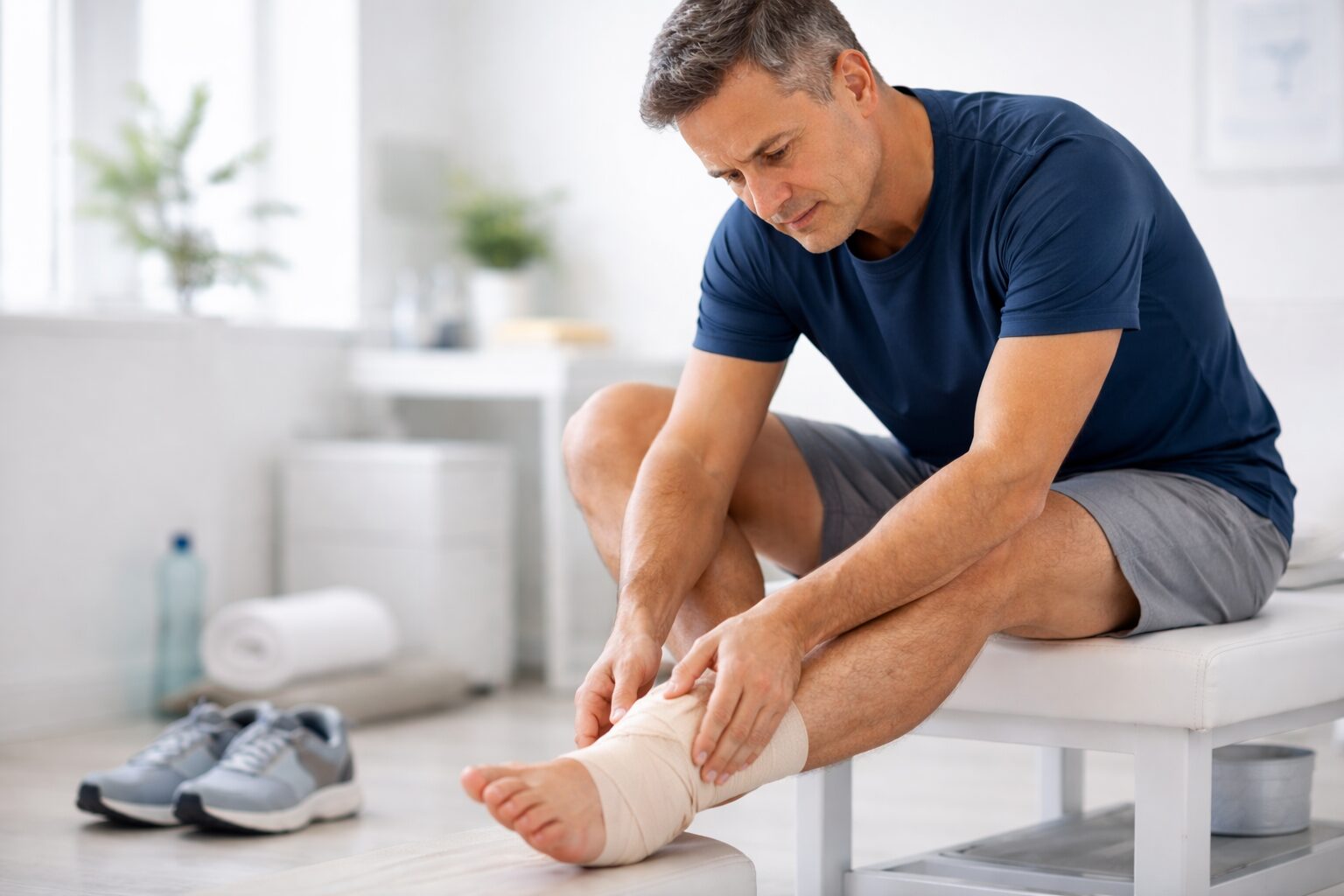Sprained ankle evaluation and treatment