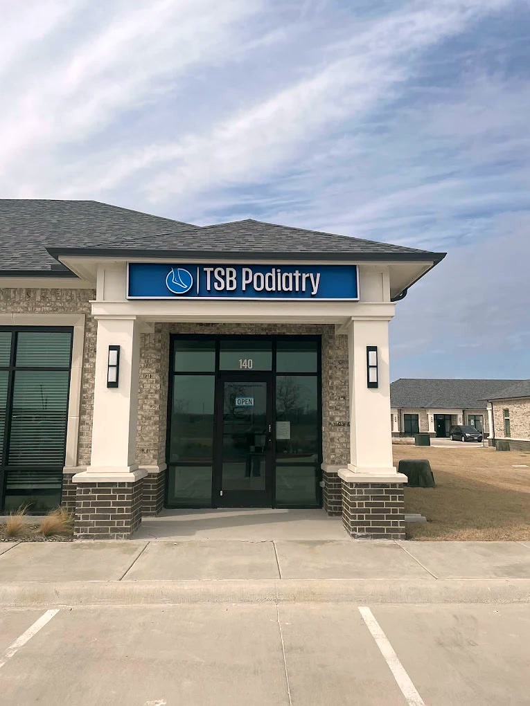 TSB Podiatry office exterior in Prosper, Texas